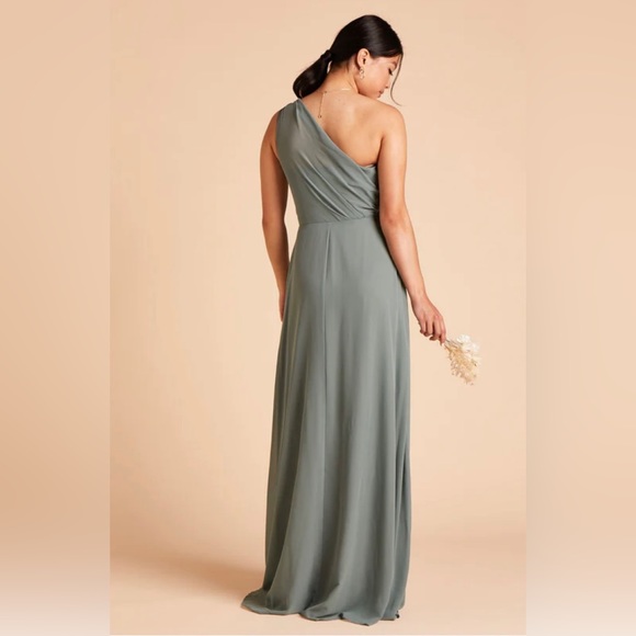 KIRA DRESS CHIFFON SEA GLASS - Picture 2 of 4